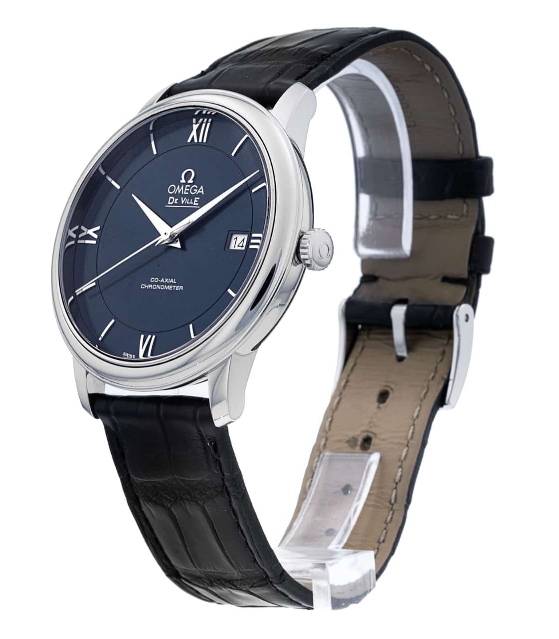 Omega De Ville Prestige Steel on Leather Strap